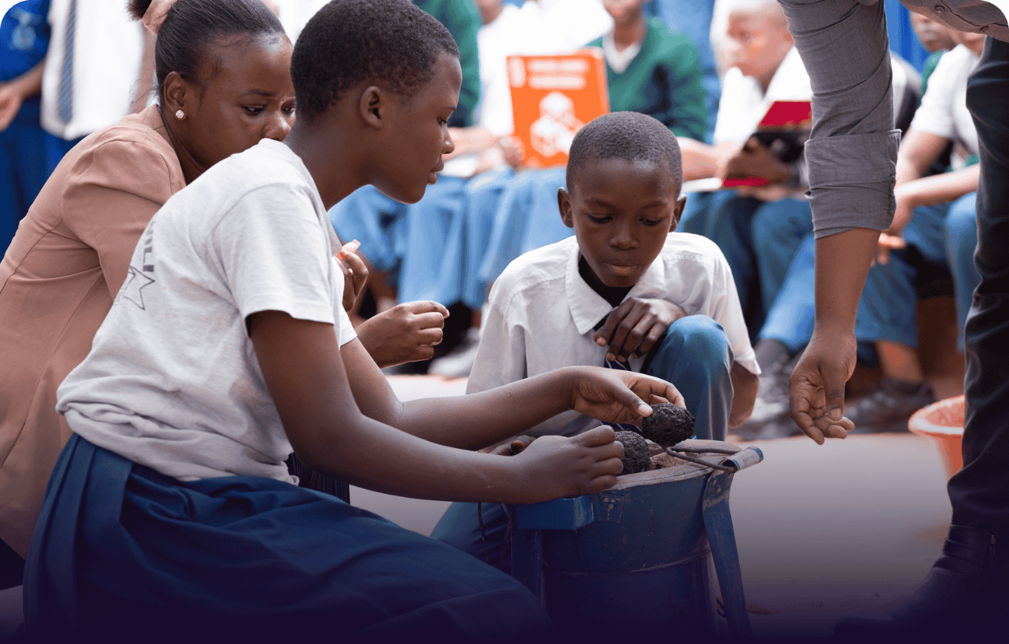 Her Initiative participants in a classroom activity