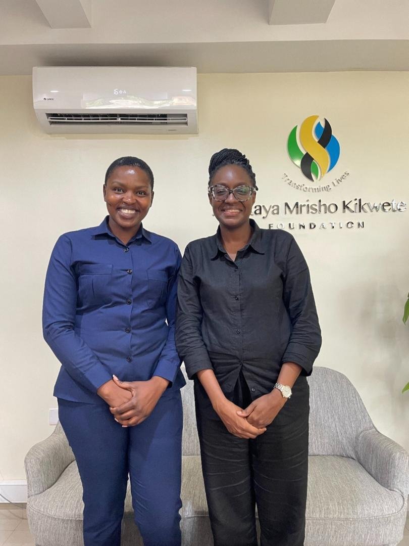 Mary Daniel on the left with her mentor Vanessa Anyoti on the right
